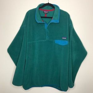Patagonia Teal Synchilla Pullover Sweater XXL